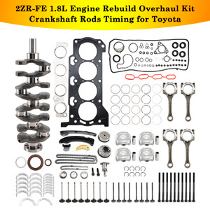 2012-2018 TOYOTA PRIUS V 1.8L 2ZR-FE Engine Rebuild Overhaul Kit Crankshaft Rods Timing Generic