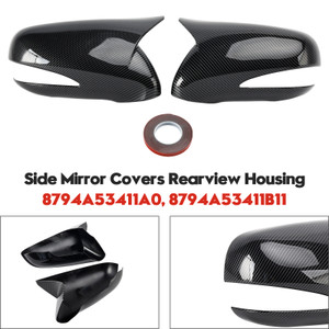 2009-2012 Lexus LS460 LS600h Side Mirror Covers Rearview Housing Carbon Fiber Generic