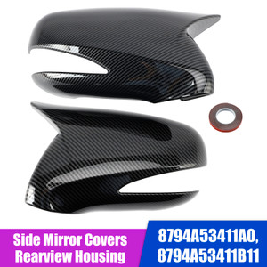 2009-2014 Lexus RX RX270 RX350 RX450 Side Mirror Covers Rearview Housing Carbon Fiber Generic
