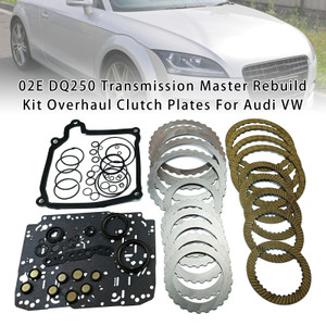 2004-2014 VW COLF/GOLF PLUS/GTI L4 Transmission Master Rebuild Kit Overhaul Clutch Plates 02E DQ250 Generic