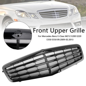 2009-2013 Mercedes-Benz E-Class Upper Grille Black Generic