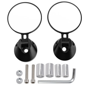 CNC Bar-end Mirror Rear View Mirrors Small Tracker Clubman For Vespa GTS 300