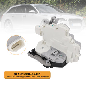 2010-2018 VW TOUAREG (7P5, 7P6) 4.2 V8 FSI TDI Rear Left Passenger Side Door Lock Actuator Mechanism 4G0839015 Generic