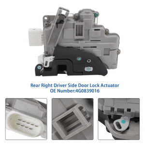 2010-2018 VW TOUAREG (7P5, 7P6) 3.0 3.6 V6 TDI Rear Right Passenger Side Door Lock Actuator Mechanism 4G0839015 Generic