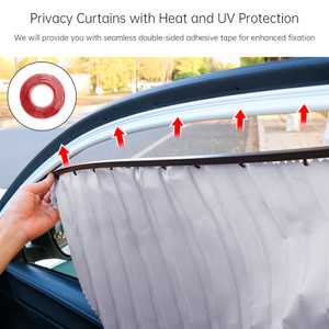4 PCS Universal Car Side Window Sun Shades Silver For Breast feeding Taking a nap