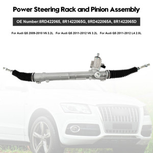 2011-2012 Audi Q5 L4 Power Steering Rack and Pinion Assembly 8RD422065 Generic