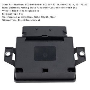 2008 AUDI A5 (RH trunk) Electronic Parking Brake Handbrake Control Module Unit ECU Generic