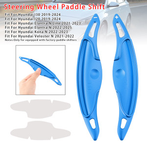2019-2024 Hyundai I30 Steering Wheel Paddle Shifter Extension Aluminium Blue Generic