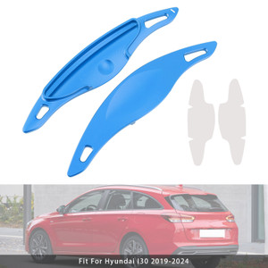 2019-2024 Hyundai I30 Steering Wheel Paddle Shifter Extension Aluminium Blue Generic