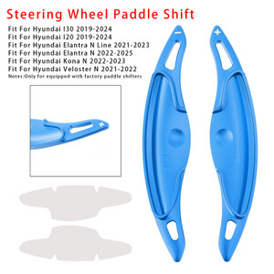 2021-2025 Hyundai Elantra/ N Line Steering Wheel Paddle Shifter Extension Aluminium Blue Generic