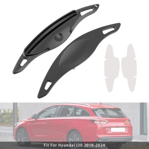 2019-2024 Hyundai I20 Steering Wheel Paddle Shifter Extension Aluminium Black Generic