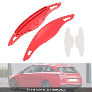 2019-2024 Hyundai I30 Steering Wheel Paddle Shifter Extension Aluminium Red Generic