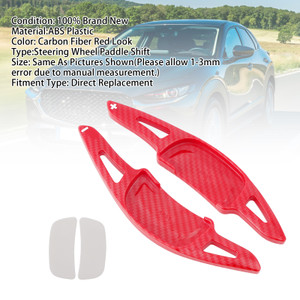 2019-2024 Mazda 3 Carbon Look Steering Wheel Paddle Shifter Extension Carbon Fiber Red Look Generic