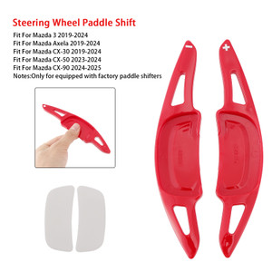 2019-2024 Mazda 3 Carbon Look Steering Wheel Paddle Shifter Extension Red Generic
