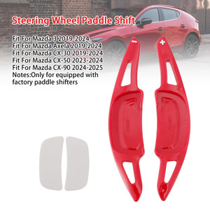 2024-2025 Mazda CX-90 Carbon Look Steering Wheel Paddle Shifter Extension Red Generic