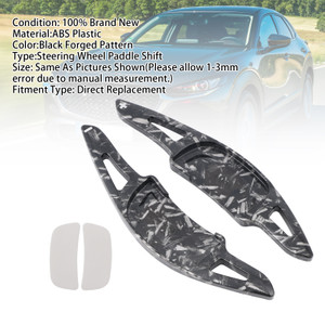 2019-2024 Mazda Axela Carbon Look Steering Wheel Paddle Shifter Extension Black Forged Pattern Generic