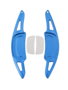2019-2024 Mazda 3 Carbon Look Steering Wheel Paddle Shifter Extension Aluminium Blue Generic