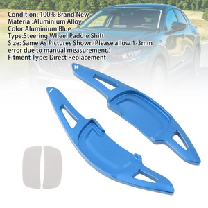 2019-2024 Mazda 3 Carbon Look Steering Wheel Paddle Shifter Extension Aluminium Blue Generic