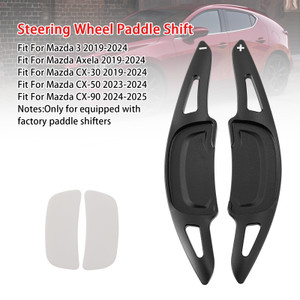 2024-2025 Mazda CX-90 Carbon Look Steering Wheel Paddle Shifter Extension Aluminium Black Generic