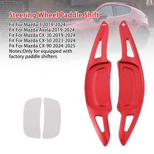 2019-2024 Mazda 3 Carbon Look Steering Wheel Paddle Shifter Extension Aluminium Red Generic