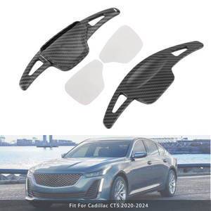 2018-2024 Cadillac XT4 Steering Wheel Paddle Shifter Extension Carbon Fiber Black Look Generic