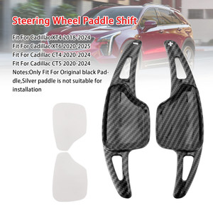 2020-2024 Cadillac CT4 Steering Wheel Paddle Shifter Extension Carbon Fiber Black Look Generic