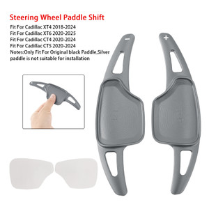 2020-2024 Cadillac CT4 Steering Wheel Paddle Shifter Extension Aluminium Grey Generic