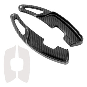 2022-2023 Lexus NX Steering Wheel Paddle Shifter Extension Carbon Fiber Black Look Generic