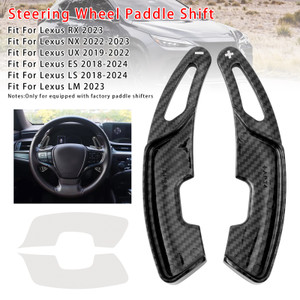 2018-2024 Lexus ES LS Steering Wheel Paddle Shifter Extension Carbon Fiber Black Look Generic