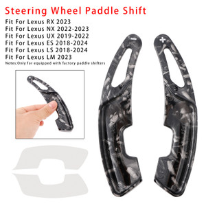 2019-2022 Lexus UX Steering Wheel Paddle Shifter Extension Black Forged Pattern Generic