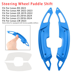 2018-2024 Lexus RX NX UX ES LS LM Steering Wheel Paddle Shifter Extension Aluminium Blue Generic