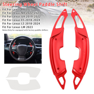 2018-2024 Lexus RX NX UX ES LS LM Steering Wheel Paddle Shifter Extension Aluminium Red Generic