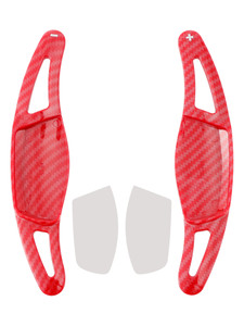 2011-2023 Suzuki Swift Steering Wheel Paddle Shifter Extension Carbon Fiber Red Look Generic