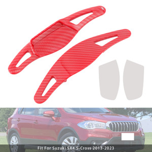 2011-2023 Suzuki Swift Steering Wheel Paddle Shifter Extension Carbon Fiber Red Look Generic