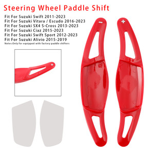 2015-2019 Suzuki Alivio Steering Wheel Paddle Shifter Extension Red Generic