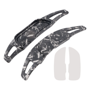 2015-2023 Mercedes Benz AMG Steering Wheel Paddle Shifter Extension Black Forged Pattern Generic