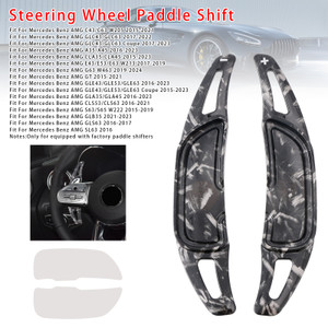 2015-2023 Mercedes Benz AMG Steering Wheel Paddle Shifter Extension Black Forged Pattern Generic