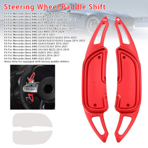 2015-2023 Mercedes Benz AMG Steering Wheel Paddle Shifter Extension Aluminium Red Generic