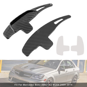 2007-2018 Mercedes Benz AMG Steering Wheel Paddle Shifter Extension Carbon Fiber Black Look Generic