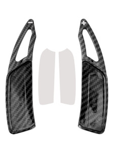 2020-2021 Peugeot 4008 HPEV Steering Wheel Paddle Shifter Extension Carbon Fiber Black Look Generic
