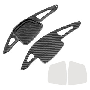 2019-2024 Audi A3 A4 A5 A6 A7 A8 Steering Wheel Paddle Shifter Extension Carbon Fiber Black Look Generic