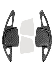 2023-2024 Audi Q6 Steering Wheel Paddle Shifter Extension Carbon Fiber Black Look Generic