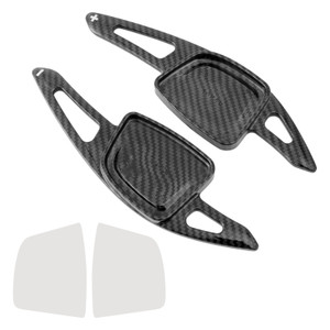 2023-2024 Audi Q6 Steering Wheel Paddle Shifter Extension Carbon Fiber Black Look Generic