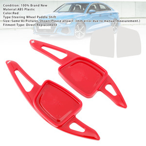 2019-2024 Audi A3 A4 A5 A6 A7 A8 Steering Wheel Paddle Shifter Extension Red Generic