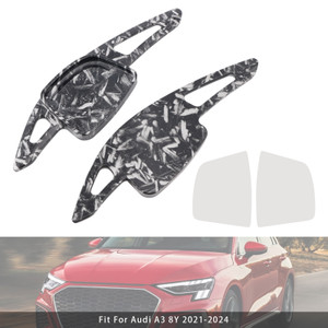 2023-2024 Audi Q6 Steering Wheel Paddle Shifter Extension Black Forged Pattern Generic