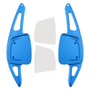 2020-2024 Audi S4 S6 S7 S8 Steering Wheel Paddle Shifter Extension Aluminium Blue Generic