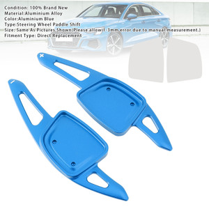 2020-2024 Audi S4 S6 S7 S8 Steering Wheel Paddle Shifter Extension Aluminium Blue Generic