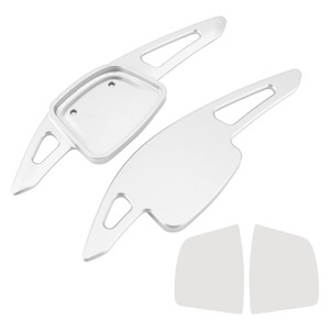 2020-2024 Audi S4 S6 S7 S8 Steering Wheel Paddle Shifter Extension Aluminium Silver Generic