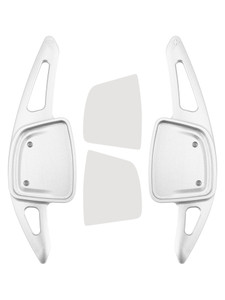 2020-2024 Audi S4 S6 S7 S8 Steering Wheel Paddle Shifter Extension Aluminium Silver Generic