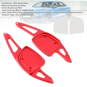 2023-2024 Audi Q6 Steering Wheel Paddle Shifter Extension Aluminium Red Generic